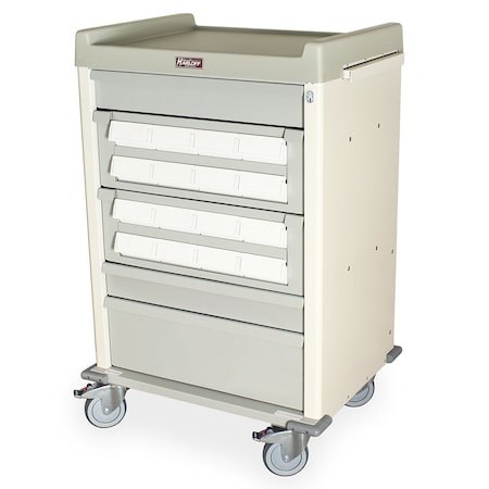 Harloff Aluminum Cassette Medication Cart AL16CS-5